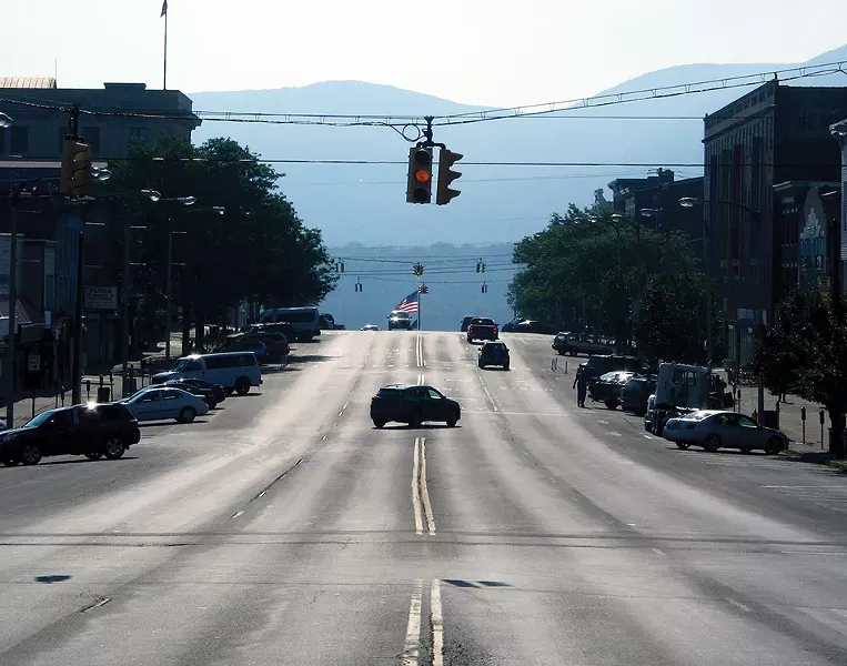 View of Broadway near Liberty Street. - PHOTO BY BRIAN WOLFE