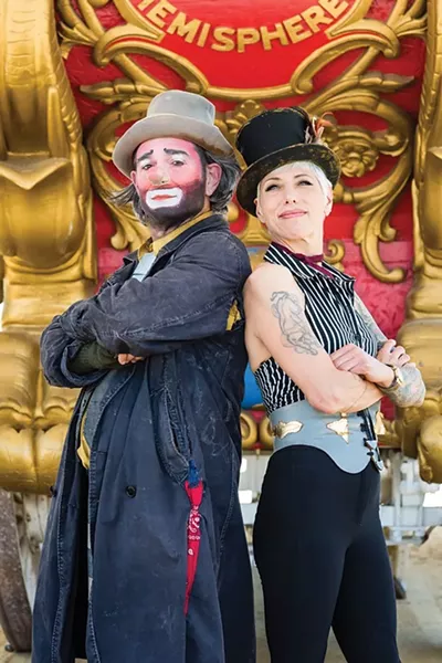 Keith Nelson and Stephanie Monseu of the Bindlestiff Family Cirkus