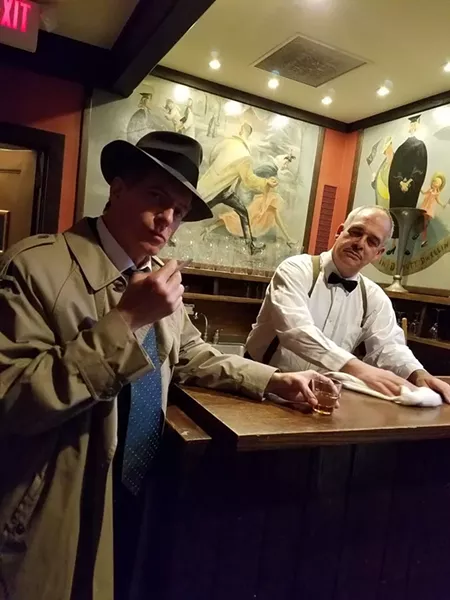 John Schmitz and Jim Keenan star in Murder Cafe's "Murder Me, Always."