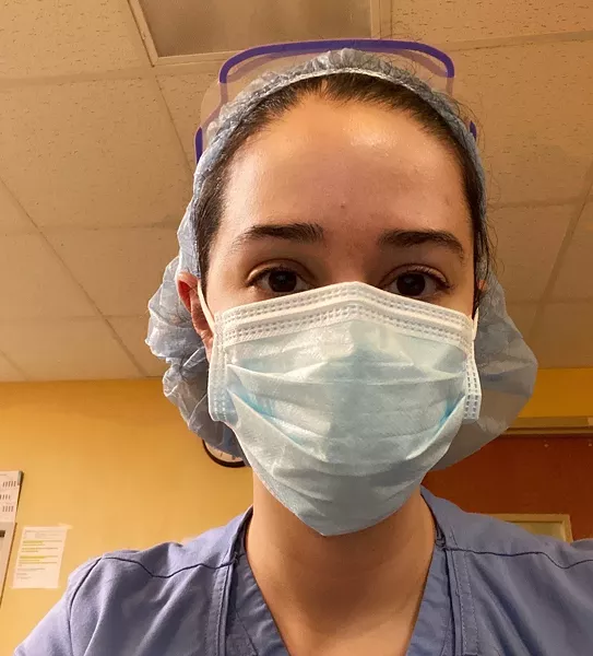 Walsh in her PPE - MELISSA WALSH