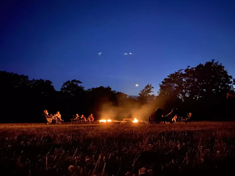 Campfire at dusk at Mohonk Mountain House - PHOTO COURTESY OF MOHONK MOUNTAIN HOUSE