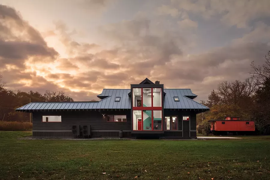 Marica McKeel's architecture firm Studio MM transformed the 1902 train depot in a space for contemporary dance. - PHOTO BY BRAD FEINKNOPF