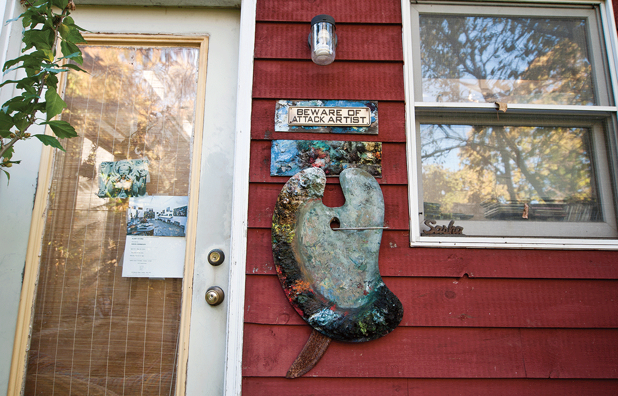 The front of Sasha Chermayeff's studio. - DEBORAH DEGRAFFENREID