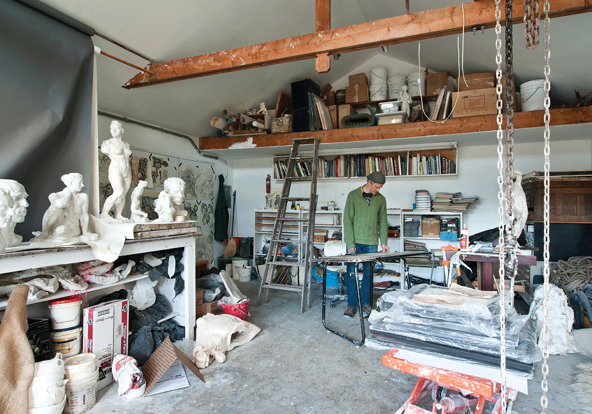 Philip Howie in his studio - DEBORAH DEGRAFFENREID
