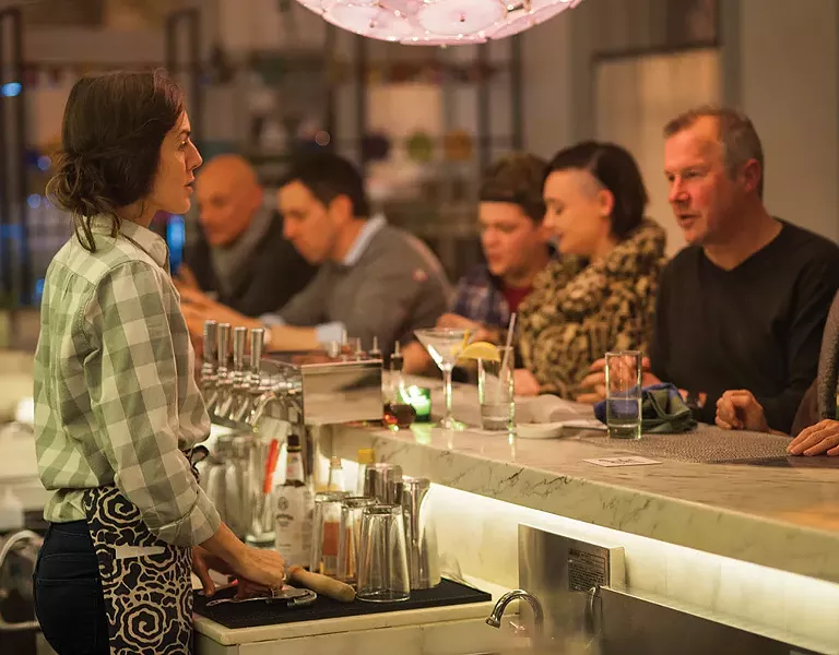 The bar at The Corner - ROY GUMPEL