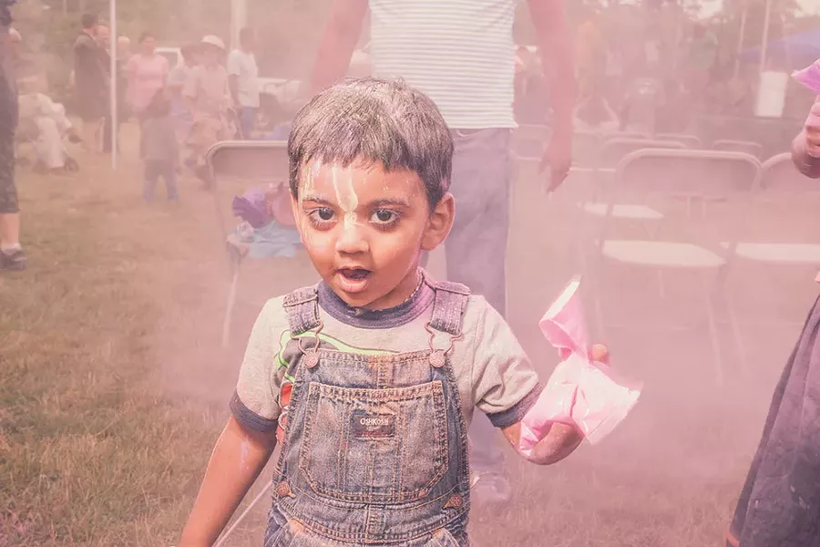 Bliss Kitchen and Wellness Center hosted a Holi color festival in Newburgh last summer. - RUEDI HOFMANN