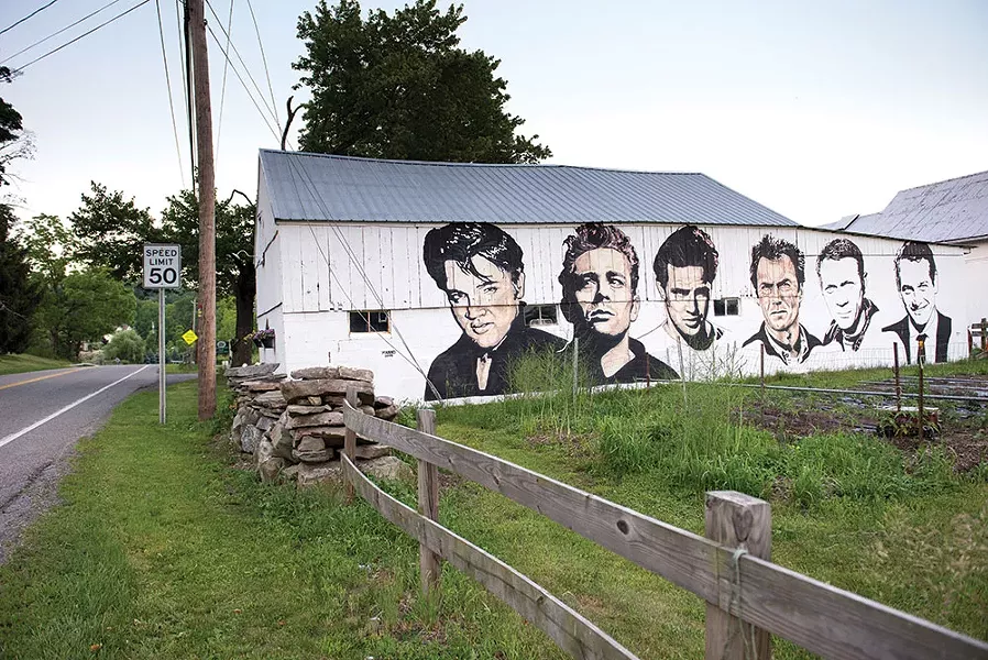 A mural by Rocco Manno at the Manno Dairy Farm in Warwick. - CHRISTINE ASHBURN