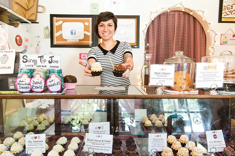 Kristina Sarhadi at Peace Love & Cupcakes in Woodstock - EVA DEITCH