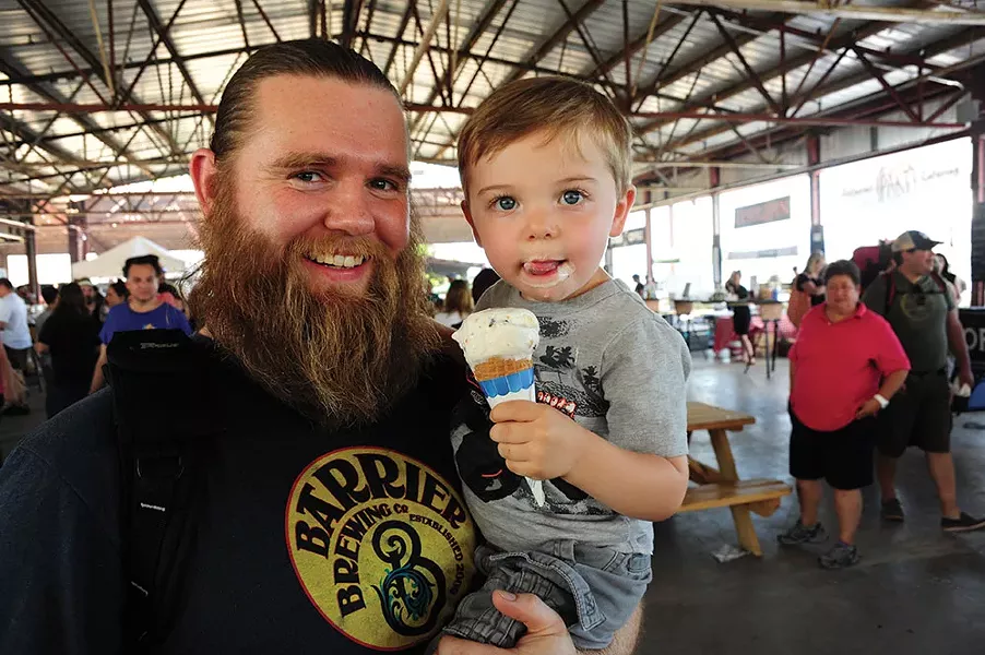 Kevin Lyan and his son Hayden. - ROY GUMPEL