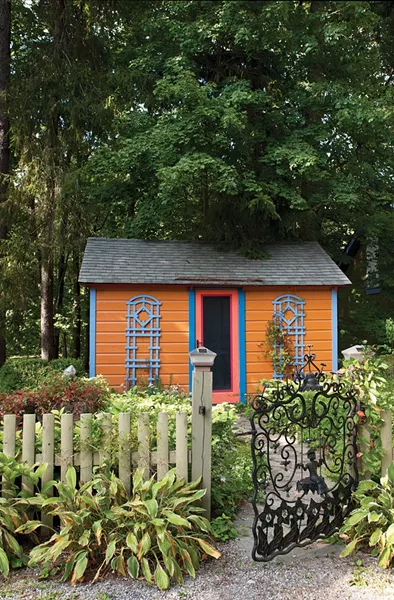 O'Garden's writing cottage nestled among trees on the property. - DEBORAH DEGRAFFENREID