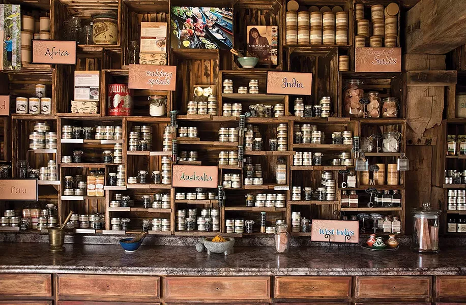 Created from a former tack house on her Highland farm, Narine's spice shop offers a taste of the world. "All my life I've been transported by spices," she says. - DEBORAH DEGRAFFENREID