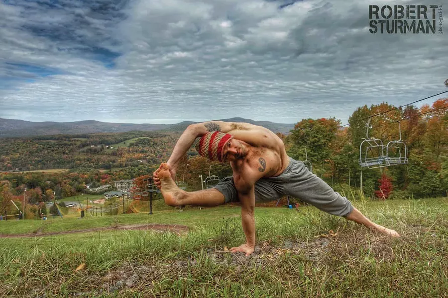 Justin Wolfer, one of the teachers at Ahimsa Yoga & Music Festival