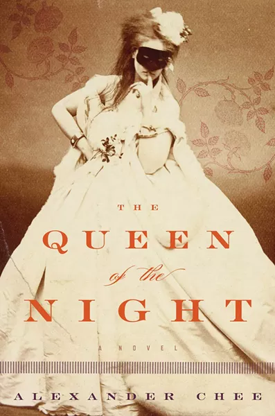 - An excerpt from Alexander Chee's Queen of the Night: - - - "The bal, for size and splendor, had surpassed my expectations, as had my costume. True to his word, Worth had driven his seamstresses hard. In his vision for the "Queen of the Night," Worth had created a costume for me that made me look to be covered in a shower of stars and comets. The embroidery was hand-stitched in a technique original to him that shaped the fabric as it was sewn, and the silhouette of the bodice was sculpted as a result. One comet outlined my left breast and wound down to circle my waist, meeting others, all beaded in crystal and leaving long white silk satin crystal-beaded trails that ran across an indigo velvet train. More comets created a gorgeous bustle and the edges of their trails scalloped the skirt down to the floor—the comets looked like wings. On the front panel of the gown's skirt, more comets streaked across a night sky of indigo silk satin, and clouds hid a crescent moon as rays of white and gold light spread from it, embroidered in silver thread. The moon was beaded in pearls." -