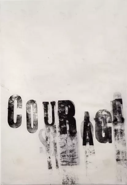 Tatana Kellner, Couragre, monoprint, 19” x 13”, 2016