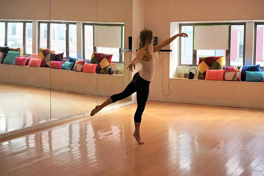 Leighann Kowalsky at the Dance Studio at BSP. - JOHN GARAY