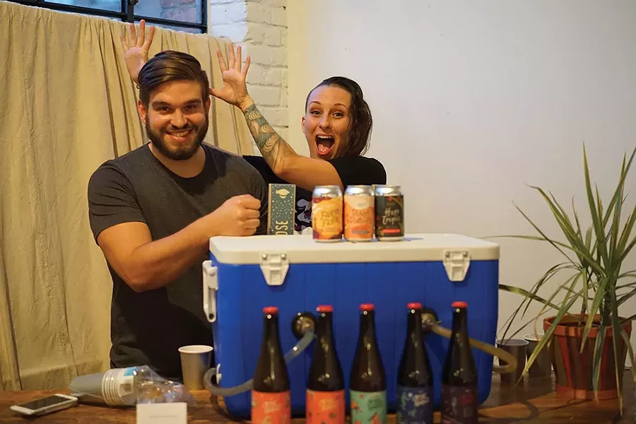 Kyle Sherrer and Sae Kenney of Graft Cidery. - JOHN GARAY
