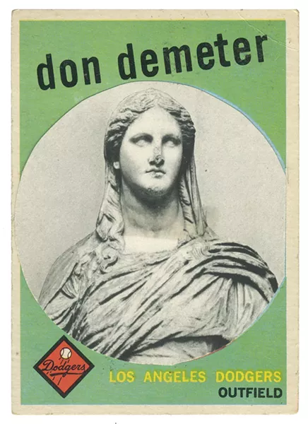 Baseball card featuring one of the immortals who played for the Delphi Dodgers. - MIKHAIL HOROWITZ