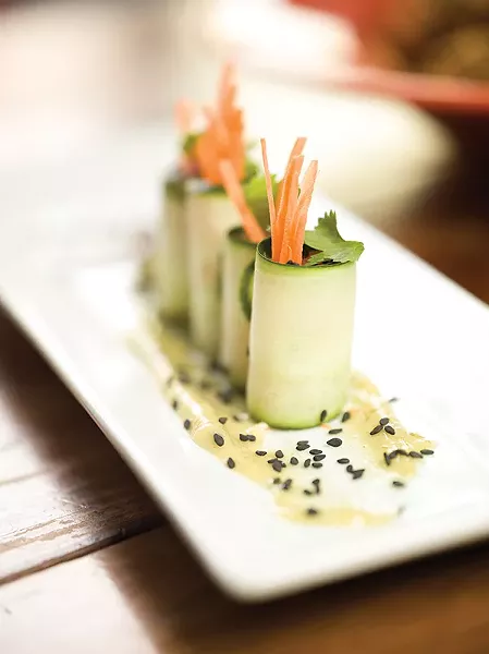 Ahi tuna cucumber rolls - MATT LONG