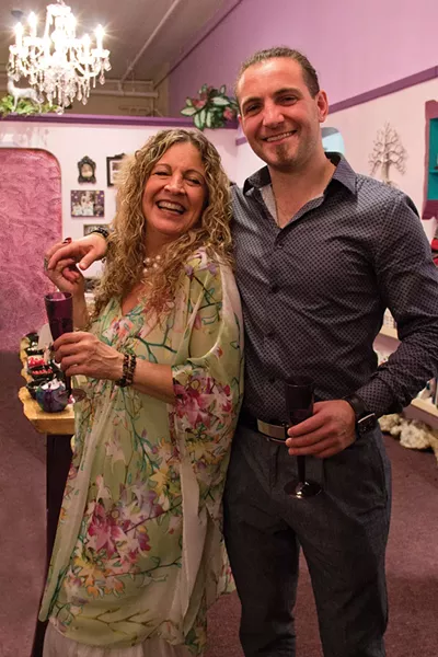 Rhianna Mirabello and her son Tyler at the 2016 grand opening of the expanded Dreaming Goddess in Poughkeepsie.