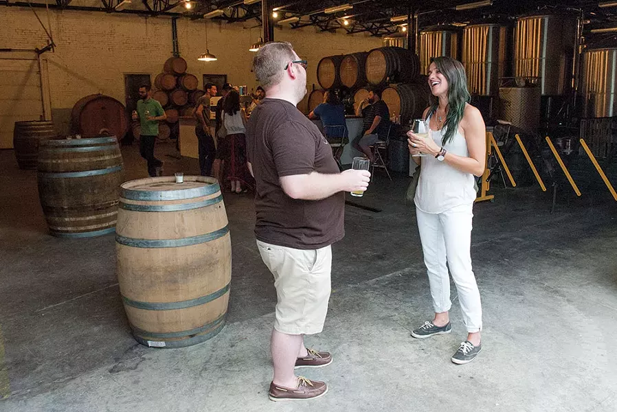 A recent Saturday afternoon at the brewery. - PHOTO BY CHRISTINE ASHBURN