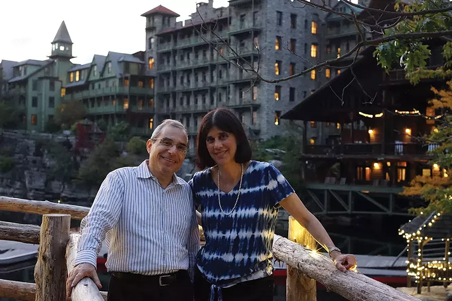 Danny and Rina Yellin at Mohonk Mountain House - JOHN GARAY