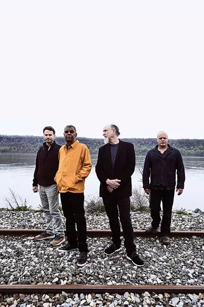 The members of Hudson: Larry Grenadier, Jack DeJohnette, John Scofield, and John Medeski