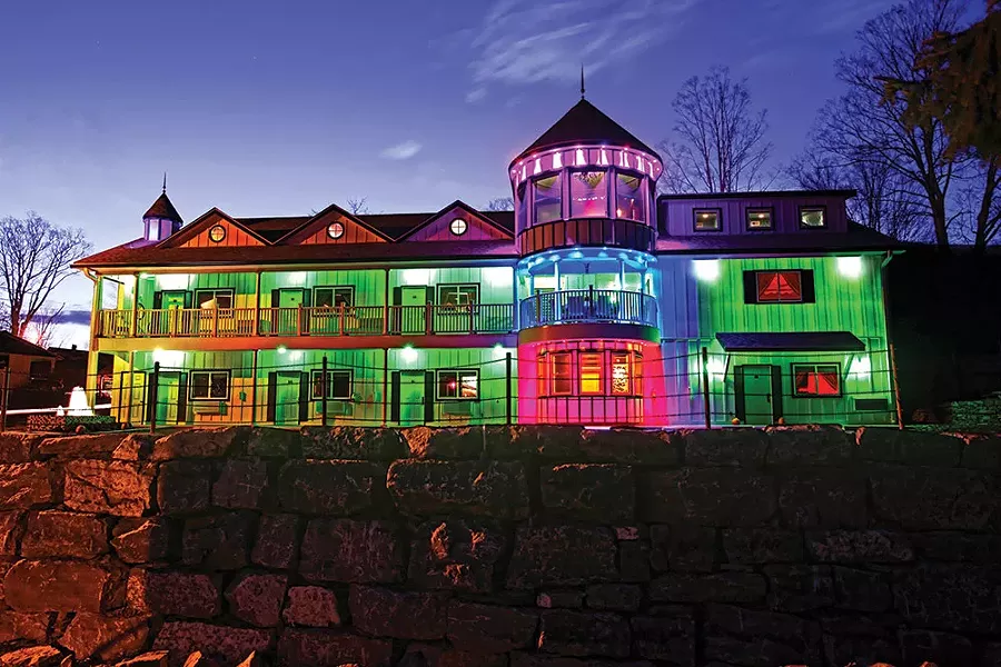 The Roxbury Motel features over 20 theme rooms.