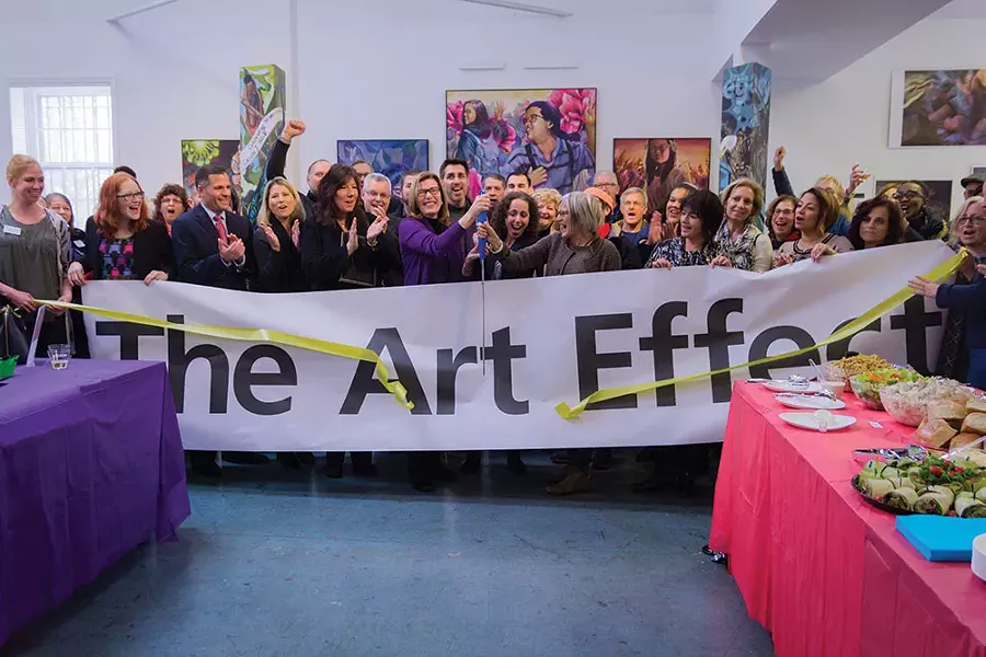 Dutchess County Executive Marcus Molinaro joined The Art Effect staff and supporters for the ribbon cutting in Poughkeepsie on December 15.