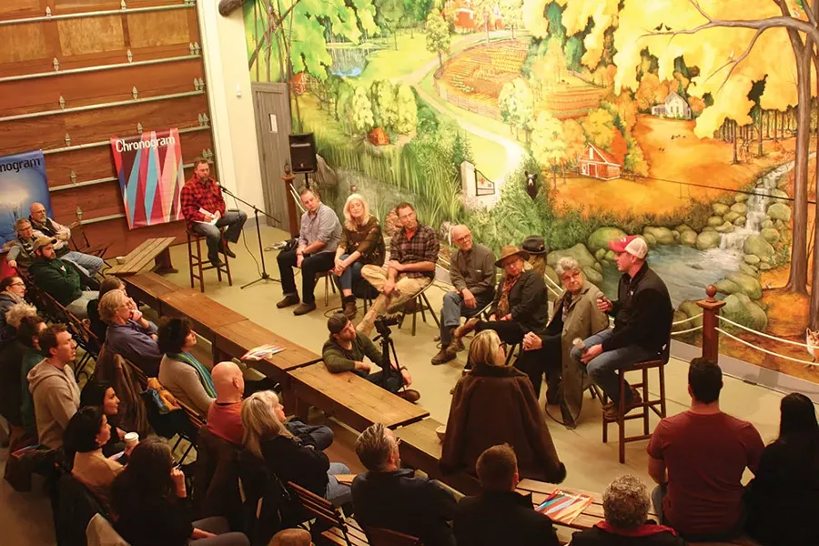 Panelists discussing agriculture and the craft food and beverage movement in Dutchess County. - BRIAN BERUSCH