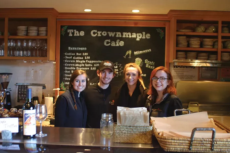 The Crown Maple cafe and store team. - BRIAN BERUSCH