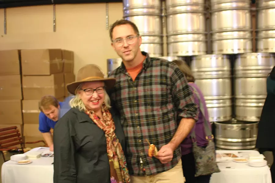 Breezy Hill Orchard’s Elizabeth Ryan with Harlem Valley Homestead’s Josh Viertel. - BRIAN BERUSCH