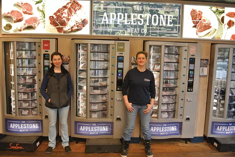 Corinne McDonald and Meghan Spoth of The Applestone Meat Co. in Stone Ridge - JOHN GARAY