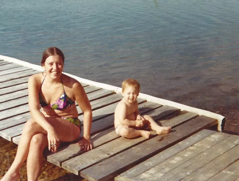 Alice and Brian in Cape Cod, 1972.