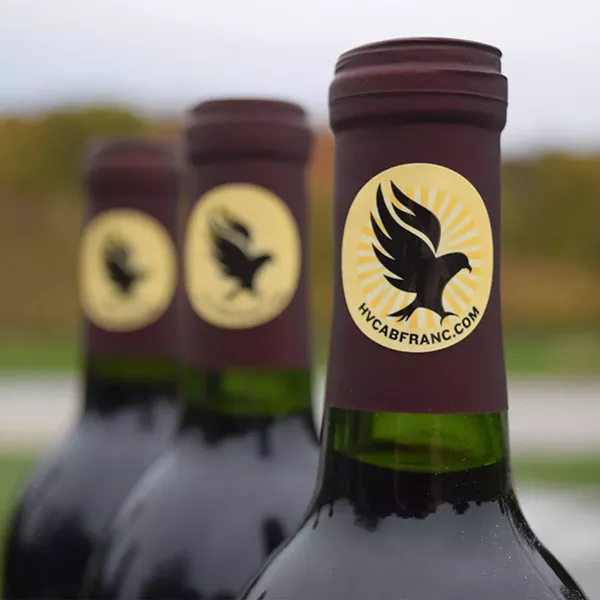 The Hudson Valley Cabernet Franc Coalition's bottle label.