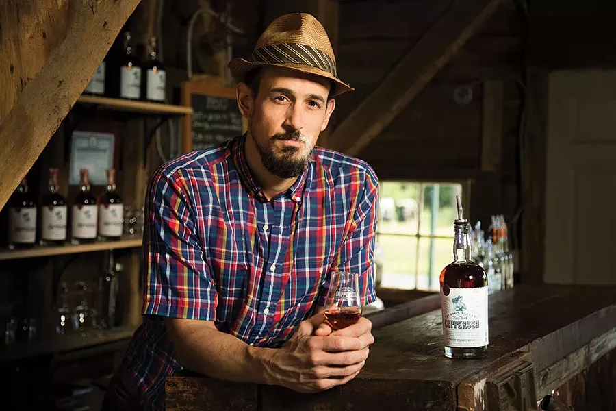 Christopher Williams, the chief distiller at Coppersea Distilling in New Paltz, and the mastermind of the Empire Rye campaign