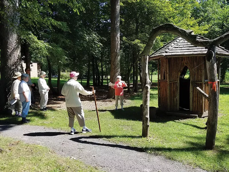 The healing hut at Mariandale Centerin Ossining.