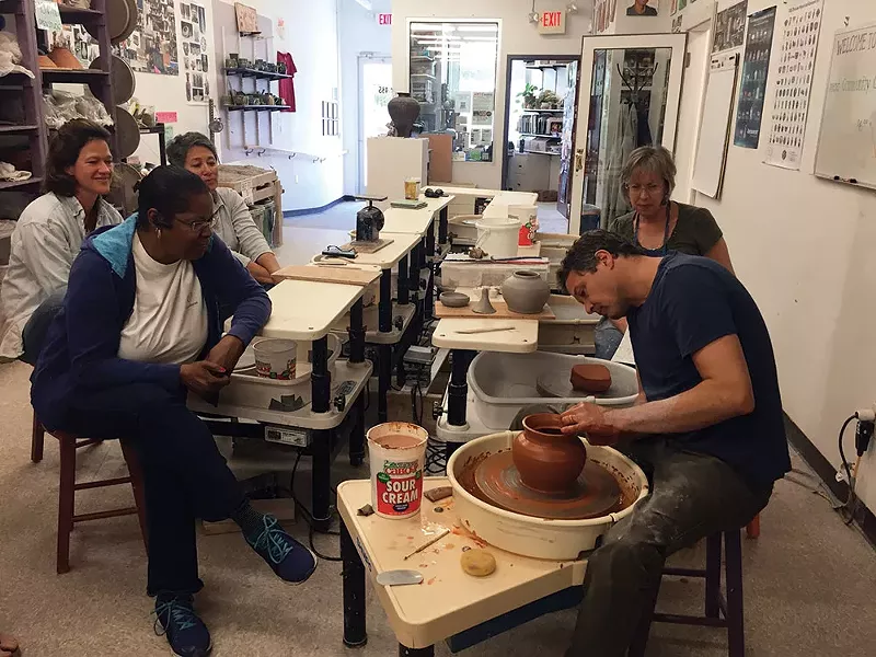 Teapot workshop at Mid-Hudson Heritage Center in Poughkeepsie.