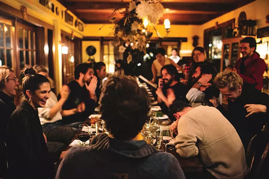 The dining room at the Deer Mountain Inn.