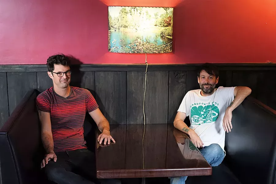 Morgan Coy and Cory Plump at Tubby’s, a new bar and music venue in Midtown. - JOHN GARAY