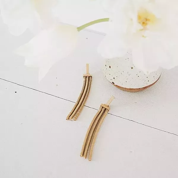 Undercurrent earrings by Sarah Golden