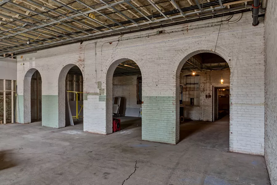 These arches were previously covered up by sheetrock and were uncovered during the renovation.