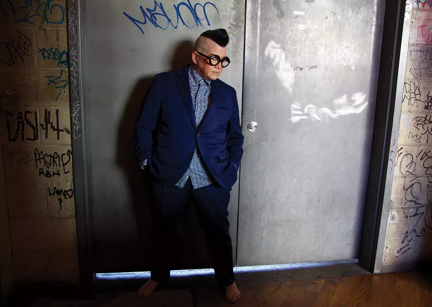 Lea DeLaria swings in the holidays at the Fisher Center on December 8. - TINA TURNBOW
