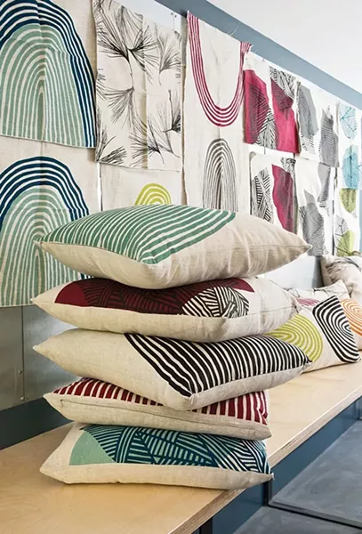 A collection of Doonyaya pillow designs. - DEBORAH DEGRAFFENREID