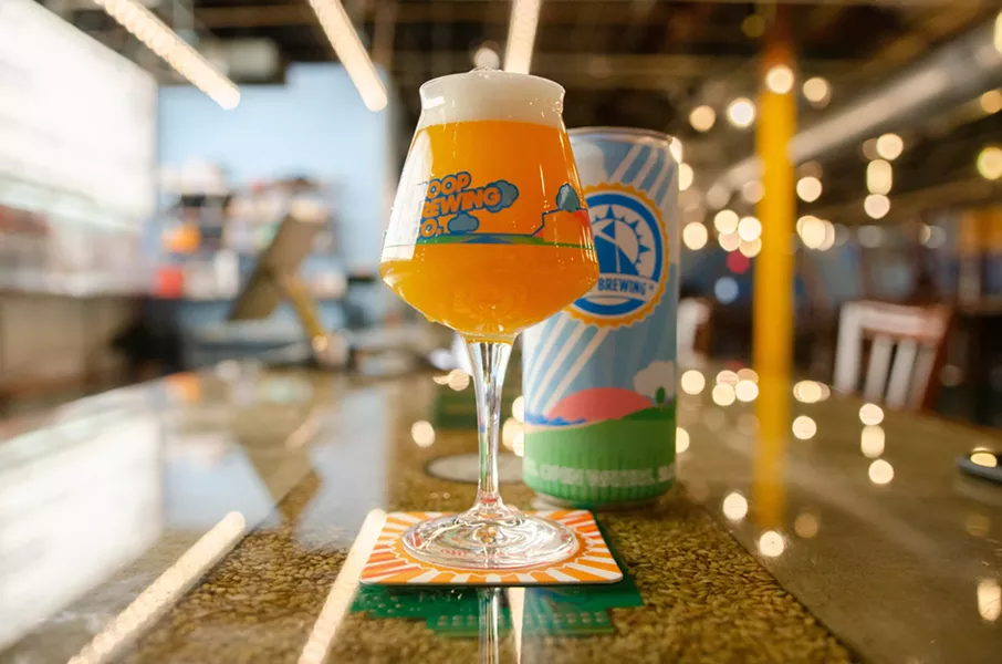 Sloop's iconic Juice Bomb IPA. - COURTESY OF SLOOP BREWING
