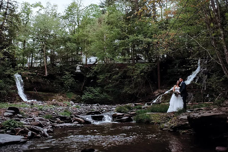 Waterfalls at the Glens Falls House in Round Top. - PHOTO BY SAMANTHA JUNE ARIUS PHOTOGRAPHY