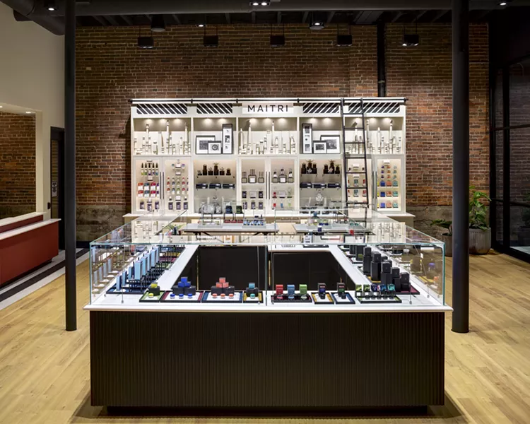 A comprehensive visual merchandising strategy at Maitri - in Uniontown, PA reinforces the mission and complements the overall design direction in order to create a holistic store experience. - RICHARD CADAN