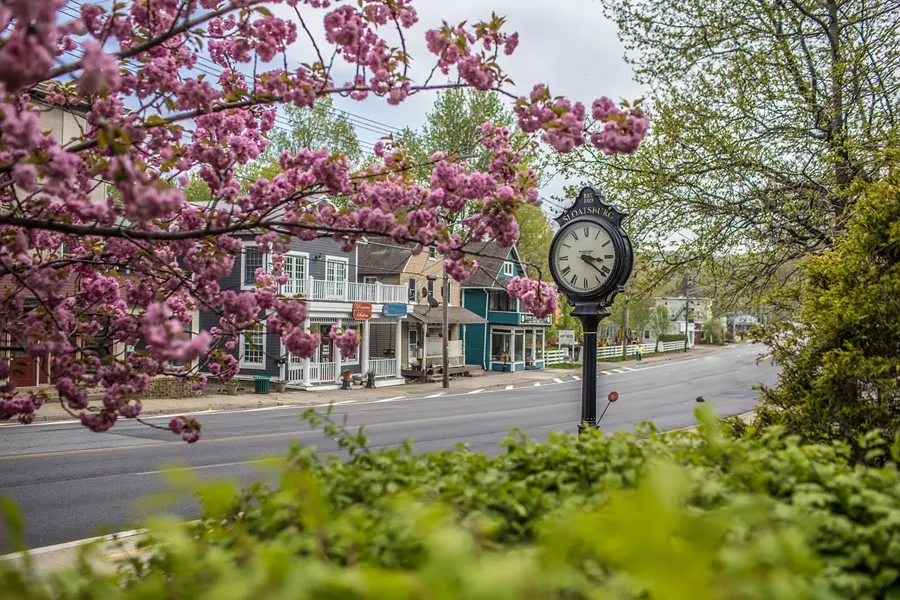 The Sloatsburg clock in the village center along Route 17. - PHOTO BY SUSAN MAGNANO