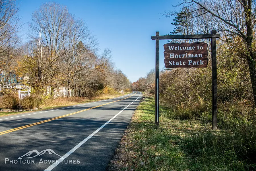 The road to Harriman State Park and outdoor adventures. The Reeves Meadow Visitor Center is 1 mile up from Sloatsburg along Seven Lakes Drive. - PHOTOUR ADVENTURES