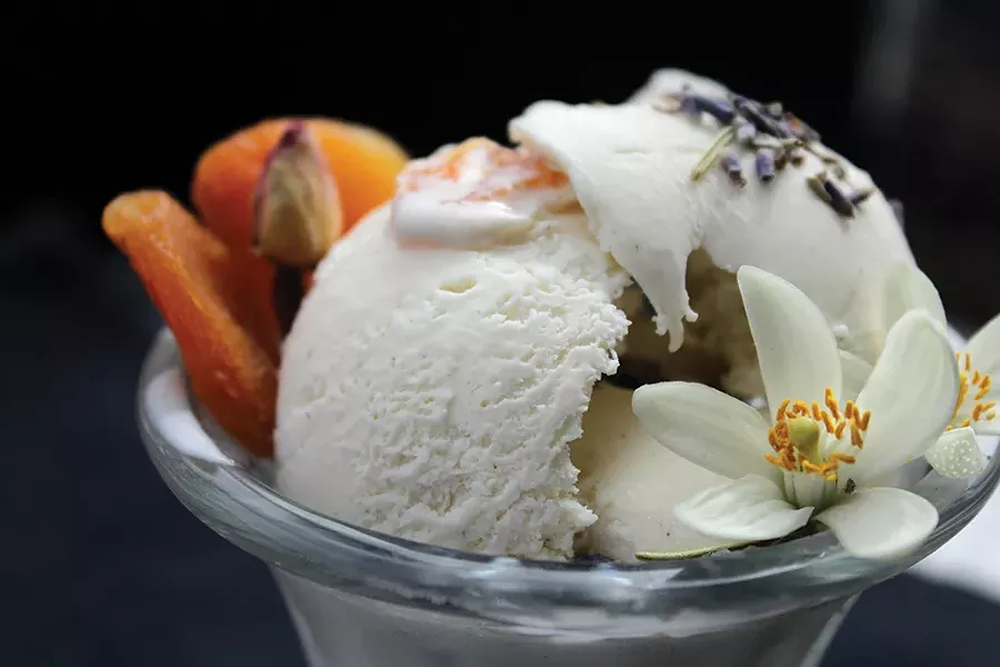 Jane’s Ice Cream’s Apricot and Lavender. - PHOTO: CAIT BREWSTER