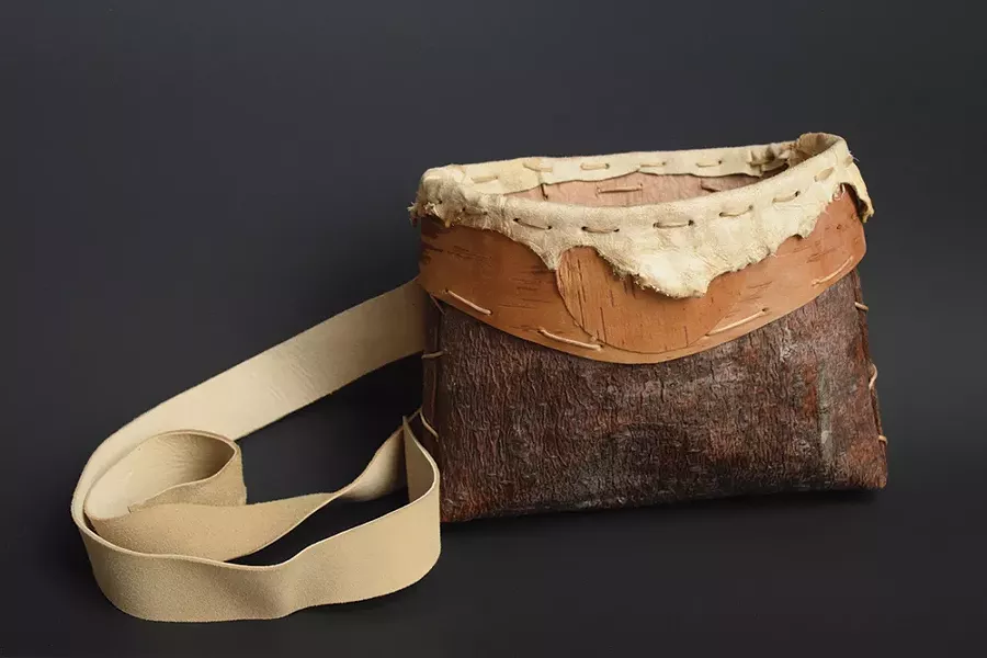 A basket by Katie Grove, one of the works featured in the exhibition “Art of Everyday Objects,” at Wired Gallery in High Falls through June 23.